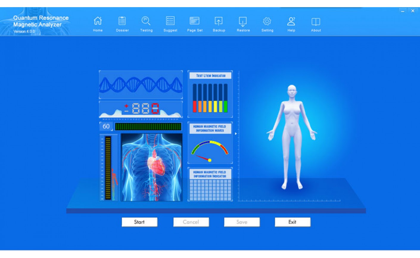 Quantum Resonance Magnetic Analyzer Application