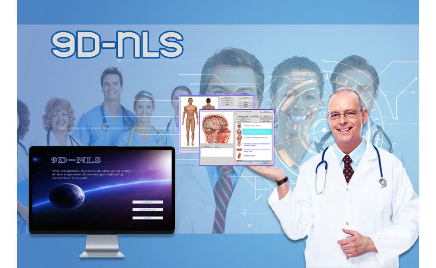 Revolutionary Diagnostic System 9D-NLS Health analyzer