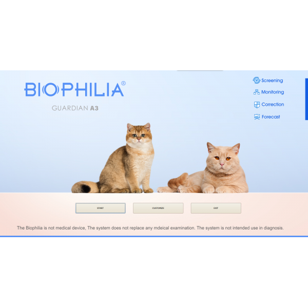 Biophilia Guardian A3 NLS Dispositivo de diagnóstico y metaterapia para gatos